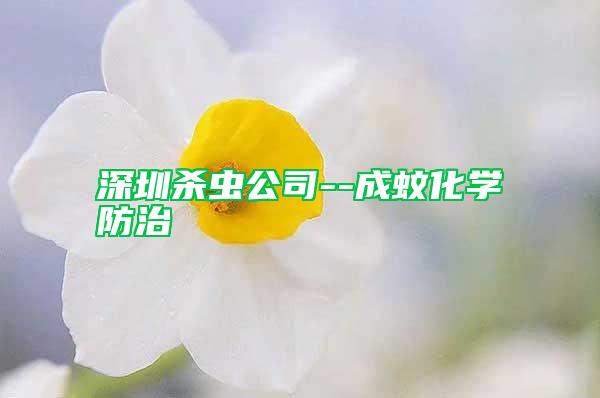 深圳殺蟲公司--成蚊化學(xué)防治