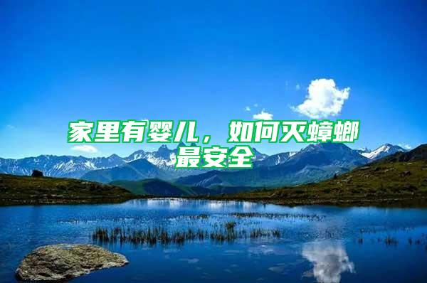 家里有嬰兒，如何滅蟑螂最安全