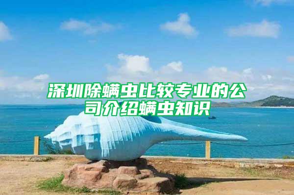 深圳除螨蟲比較專業(yè)的公司介紹螨蟲知識