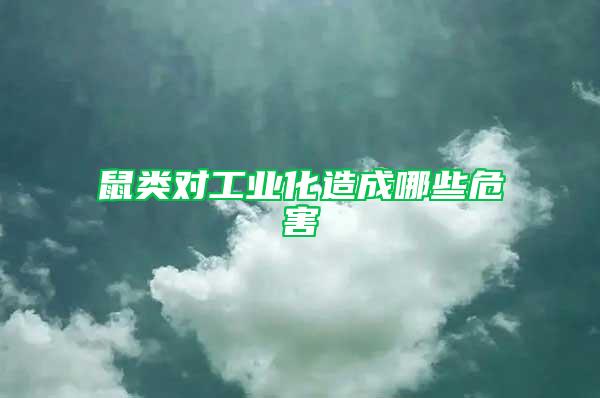 鼠類對工業(yè)化造成哪些危害