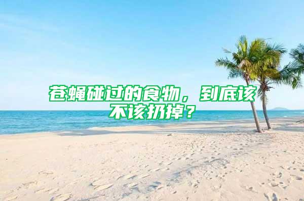 蒼蠅碰過的食物，到底該不該扔掉？