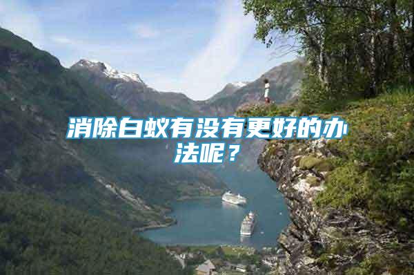 消除白蟻有沒有更好的辦法呢？