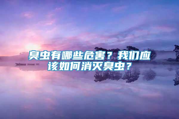臭蟲有哪些危害？我們應(yīng)該如何消滅臭蟲？