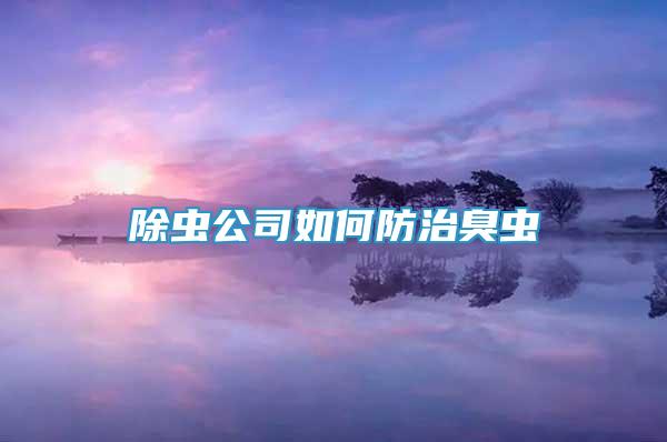 除蟲公司如何防治臭蟲