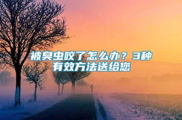 被臭蟲(chóng)咬了怎么辦？3種有效方法送給您