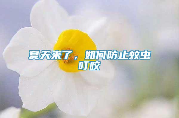 夏天來了，如何防止蚊蟲叮咬